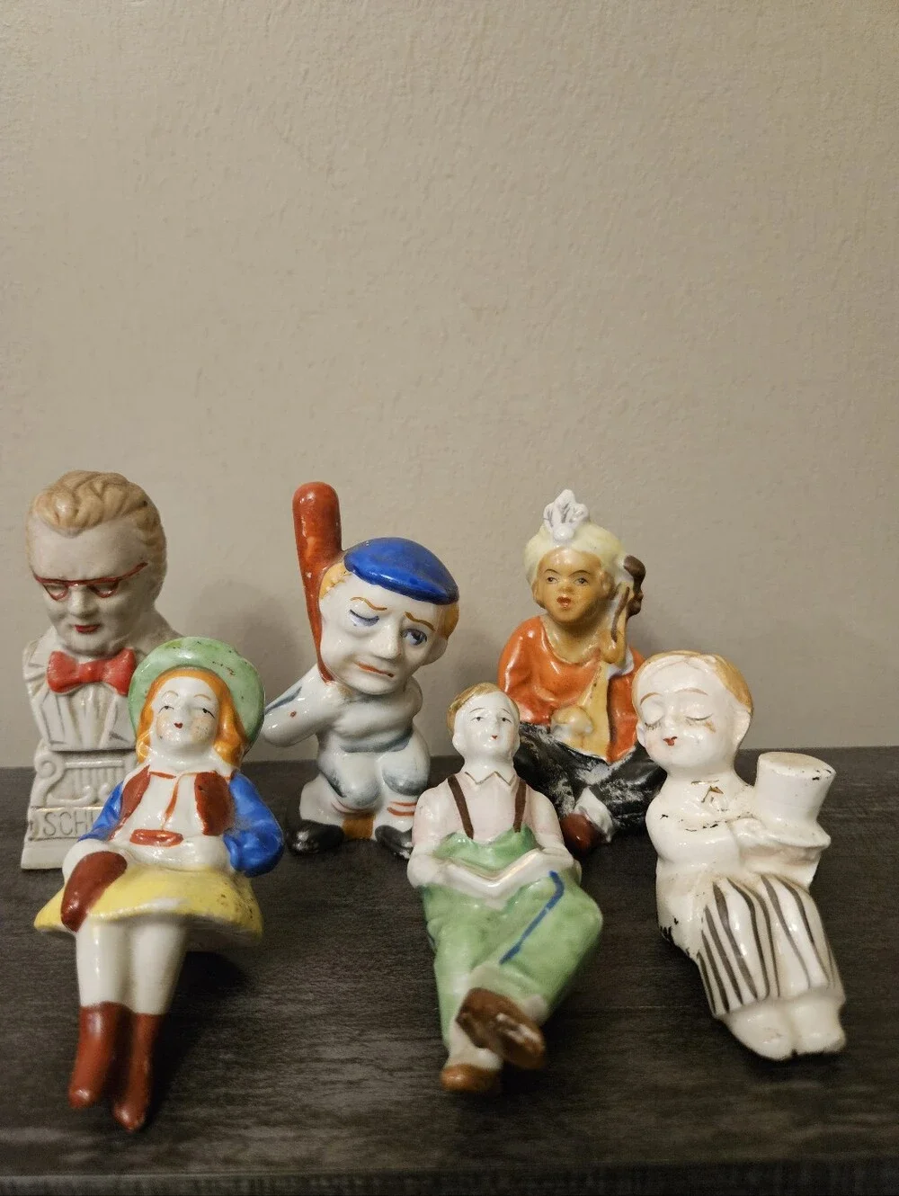 Vintage Porcelain Figurine Lot of 6 - Occupied Japan Era Novelty